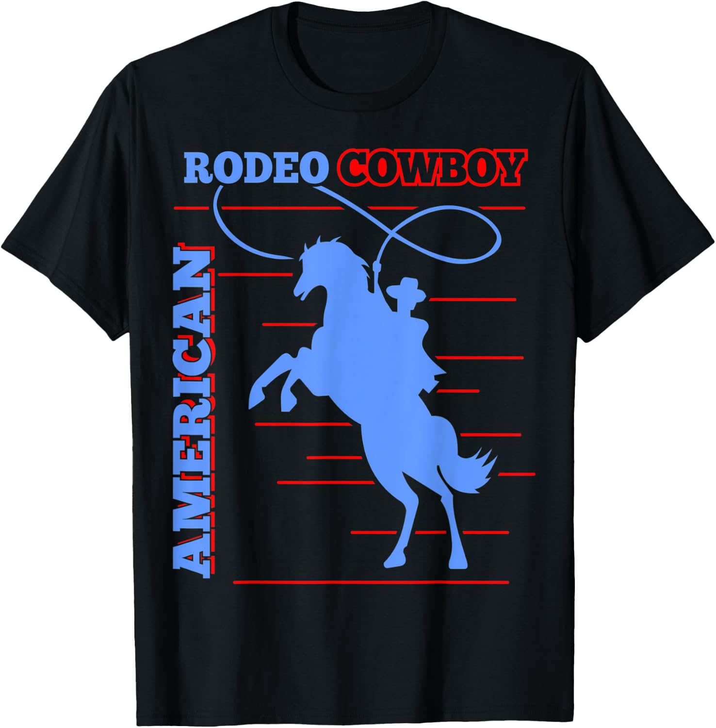 American Rodeo for Dad Men T-Shirt - T-Shirt | Black