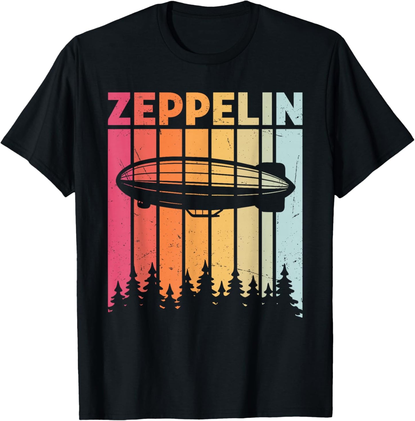 Retro Vintage Zeppelin Blimp Dirigible Airship Women T-Shirt - T-Shirt | Black