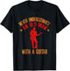 Never Underestimate an Old Man with a Guitar Funny Quote T-Shirt - T-Shirt | Black