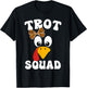 Thanksgiving Leopard Coquette Bow Running Turkey Trot Squad T-Shirt - T-Shirt | Black