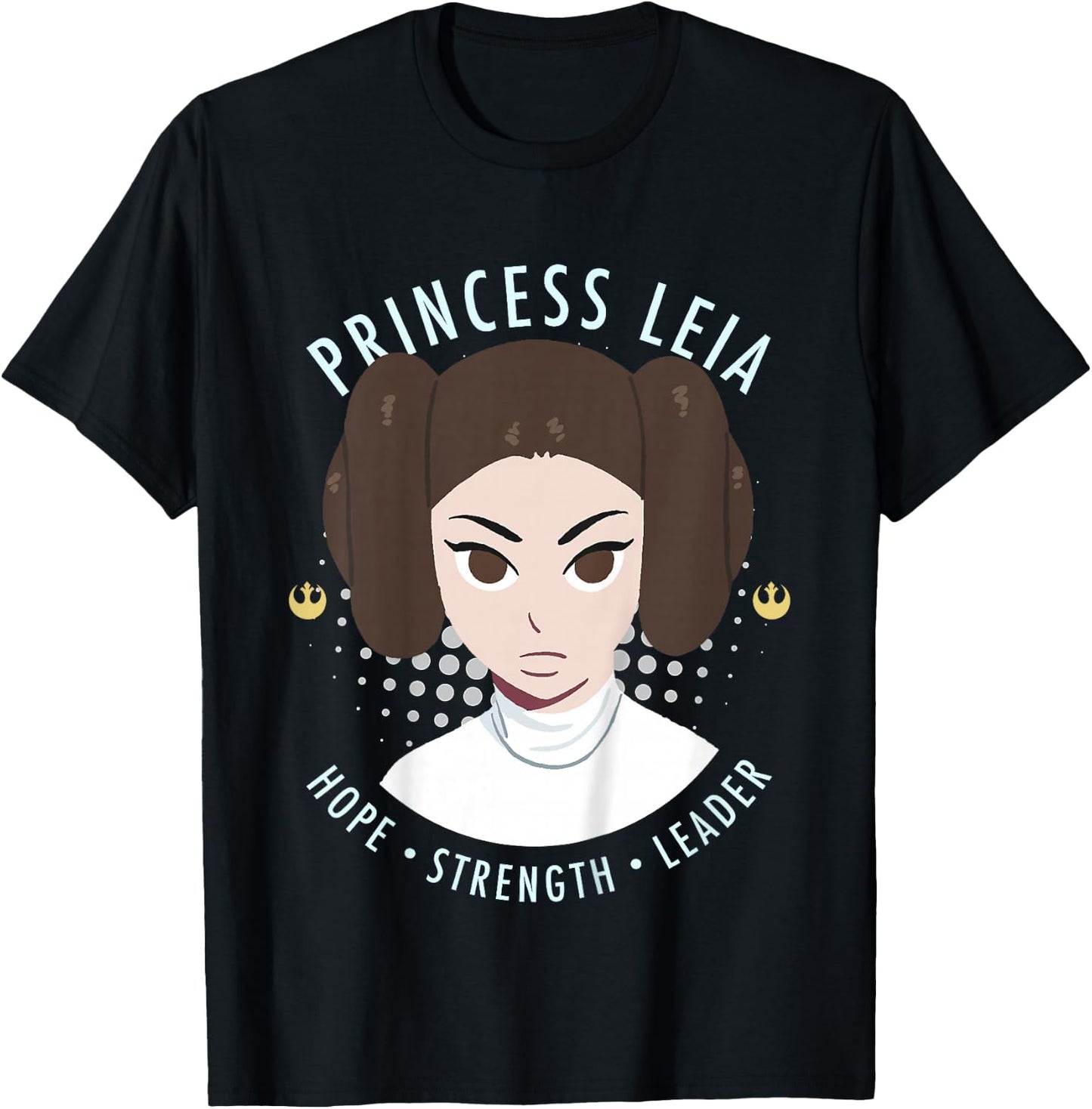 Kids Star Wars Galaxy Of Adventures Princess Leia G1 T-Shirt - T-Shirt | Black