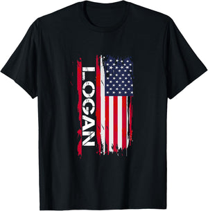 Logan City USA Shirt - -Adults - Black - Small - - Short Sleeve - Cotton 100% T-Shirt - T-Shirt | Black