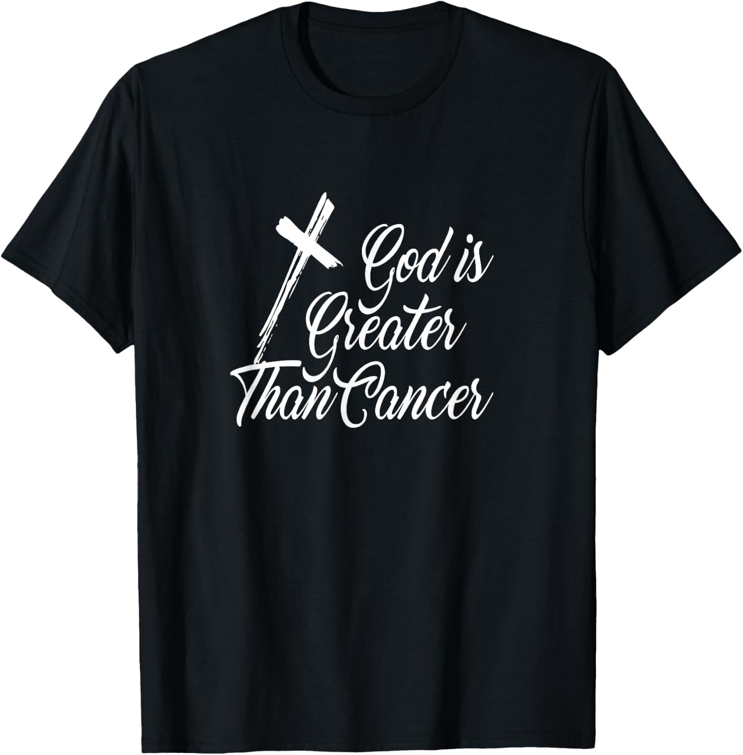 Christian Prize My God Is Greater Than Cancer for Survivor T-Shirt - T-Shirt | Black