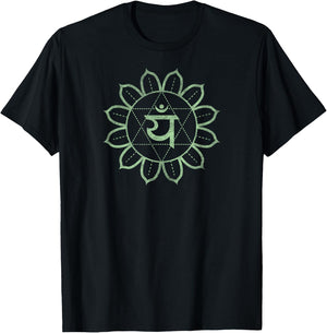 Heart Chakra Anahata – Kundalini Yoga Meditation T-Shirt - T-Shirt | Black