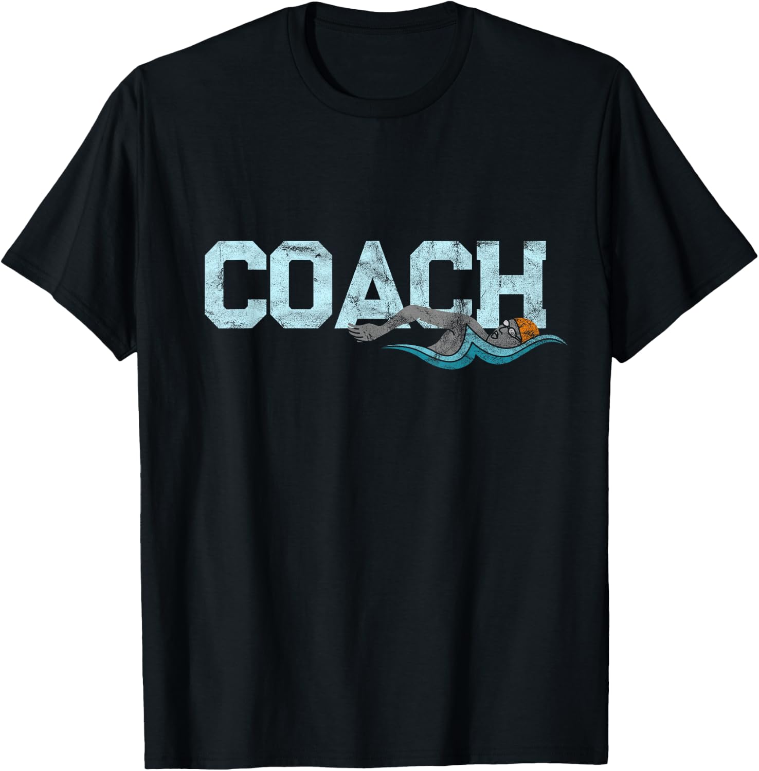 Appreciation Gifts For Swim Coaches Funny Swim Teacher Coach T-Shirt - T-Shirt | Black