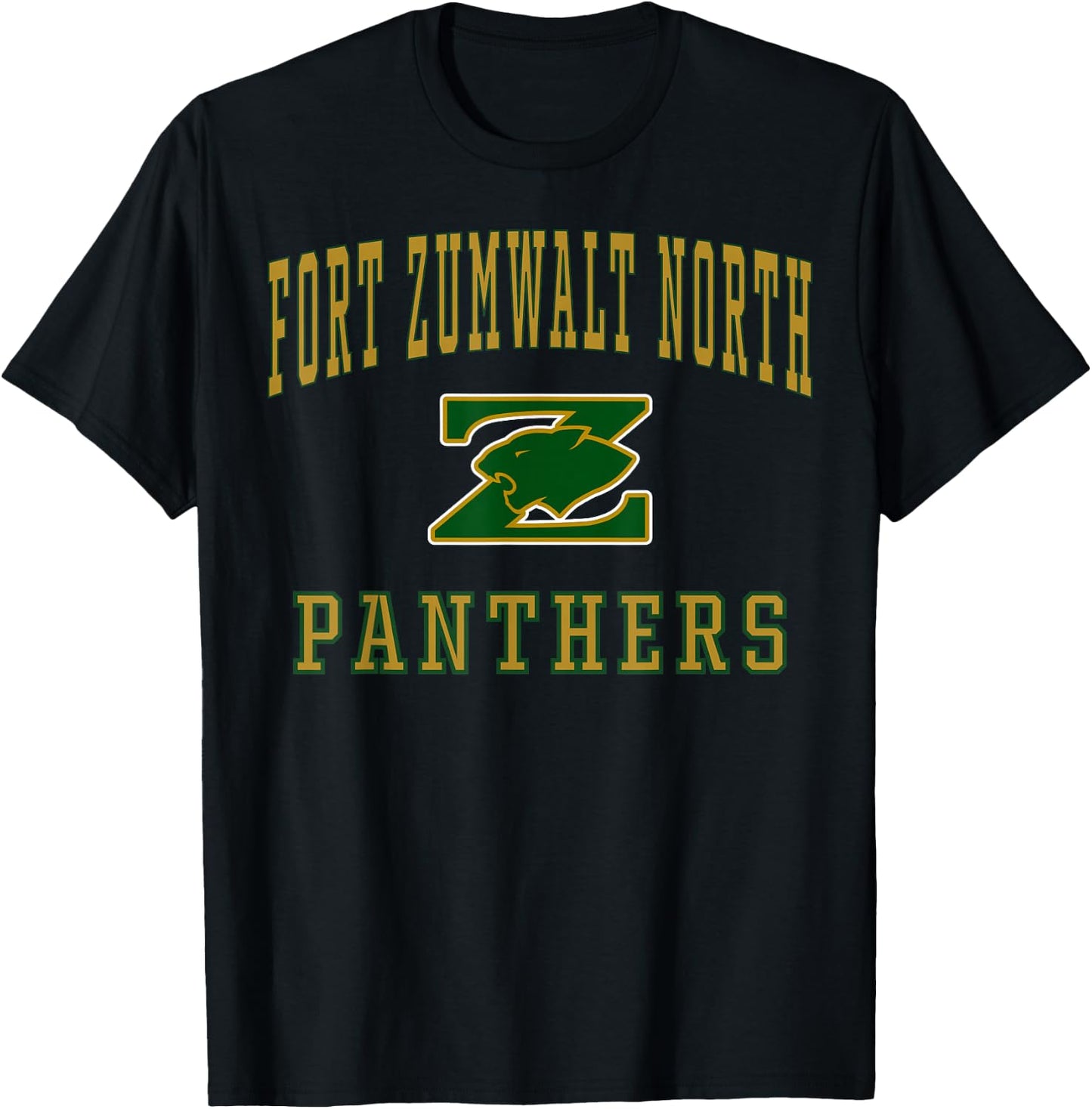 Fort Zumwalt North High School Panthers C1 T-Shirt - T-Shirt | Black