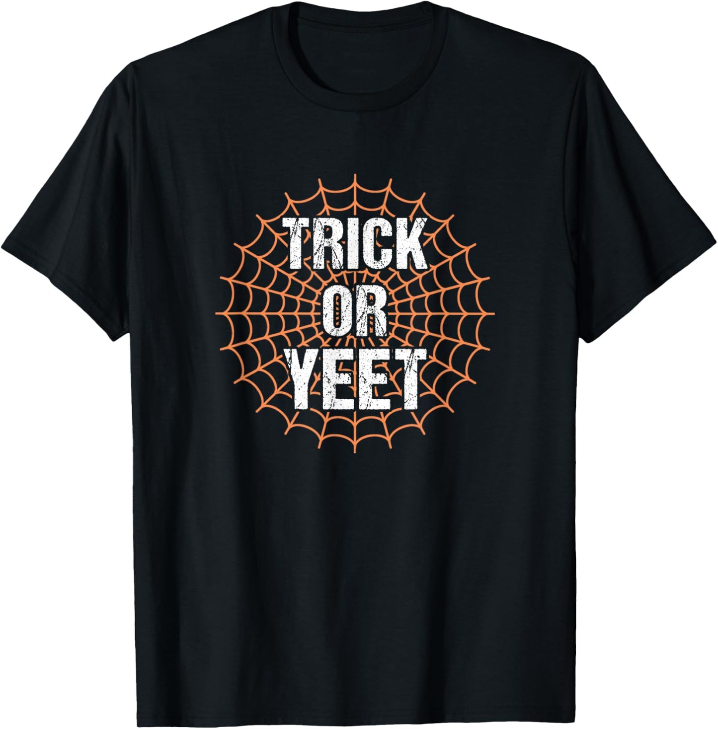 Trick or Yeet Funny Slang Meme Halloween Costume Teens Kids T-Shirt - T-Shirt | Black