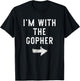 I'm With The Gopher Costume Halloween Matching Couple T-Shirt - T-Shirt | Black