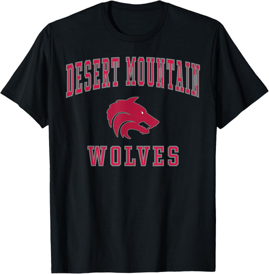 Desert Mountain High School Wolves C1 T-Shirt - T-Shirt | Black