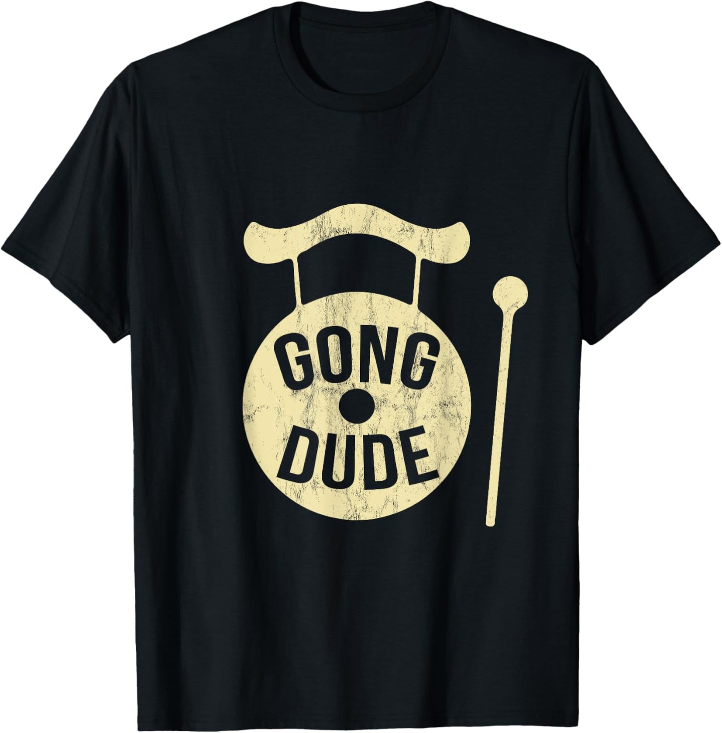 Gong Instrument Geschenk Black -Adults Retro Vintage Music T-Shirt - T-Shirt | Black