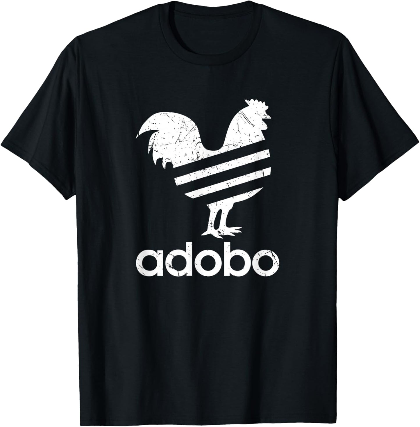Adobo T Shirt - Distressed Graphic T-Shirt - T-Shirt | Black