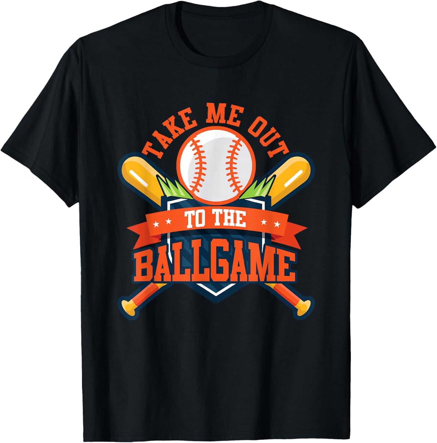 Take Me Out to the Ball Game Baseball Player Son Daughter T-Shirt - T-Shirt | Black