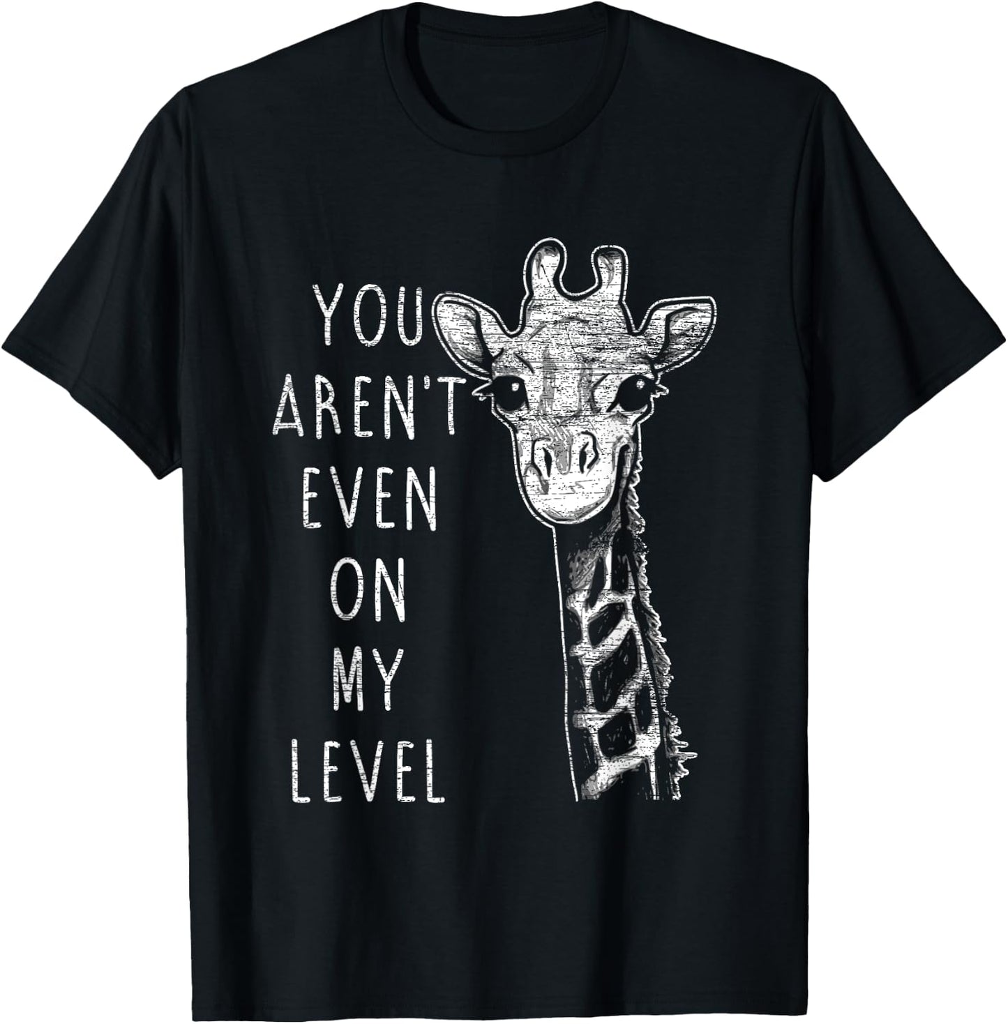 Funny Giraffe T-Shirt - T-Shirt | Black