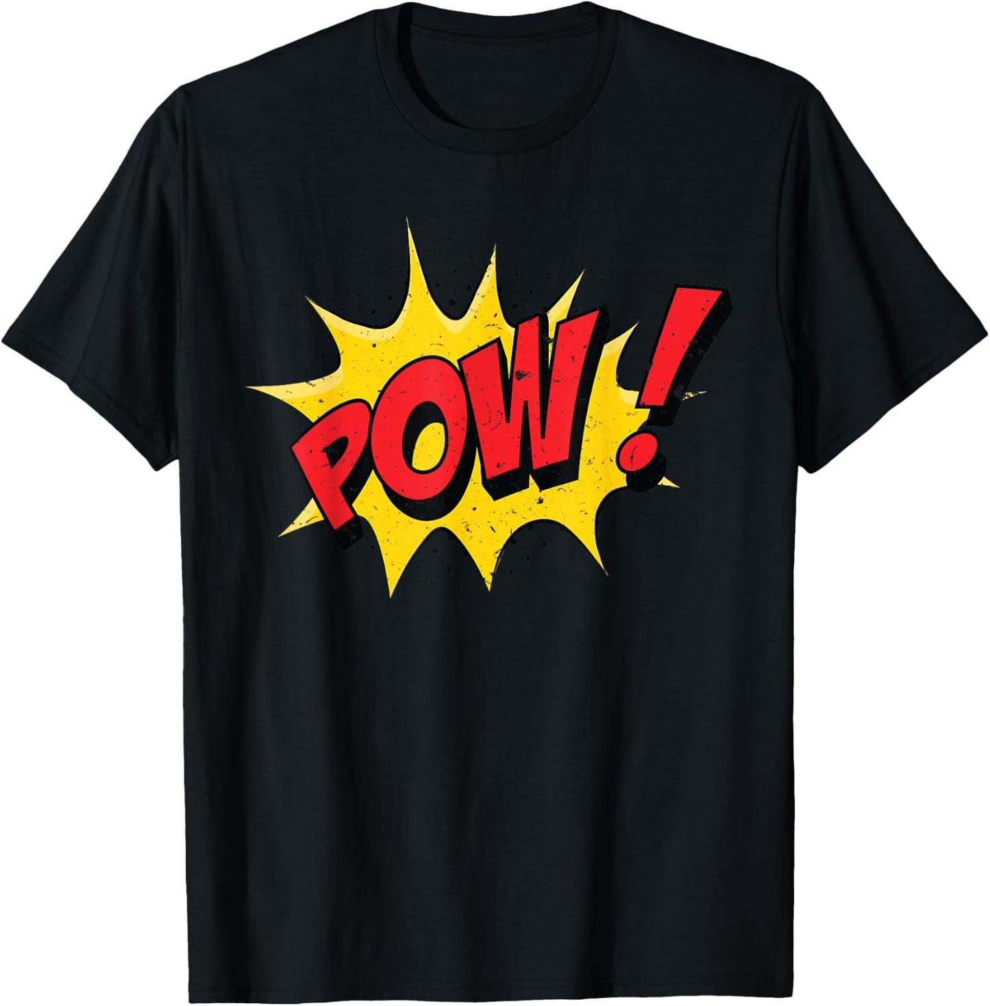 POW! Comic Book Cartoon Funny Pop Art T-Shirt - T-Shirt | Black