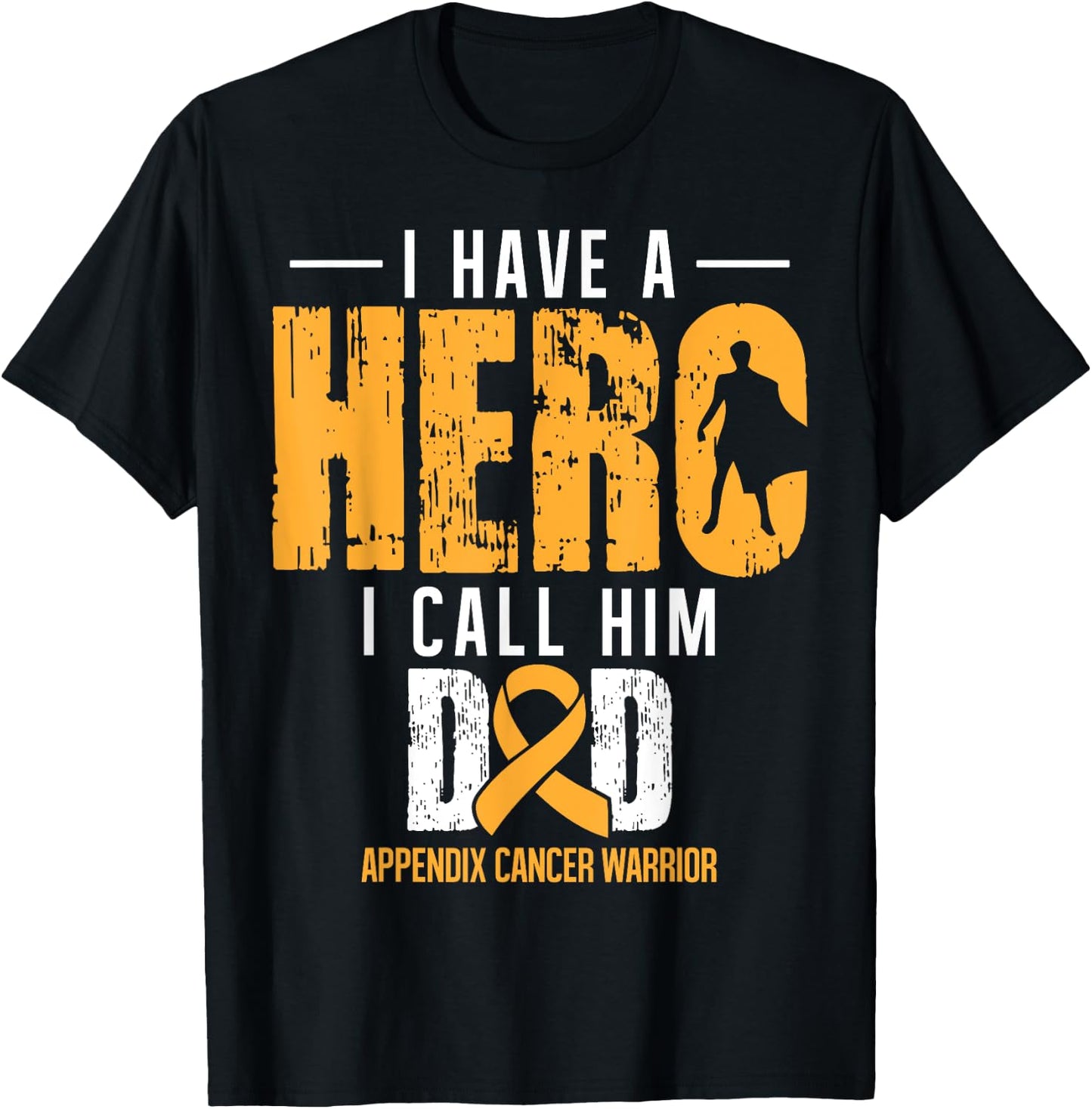 Appendix Cancer Awareness Ribbon T Shirts T-Shirt - T-Shirt | Black