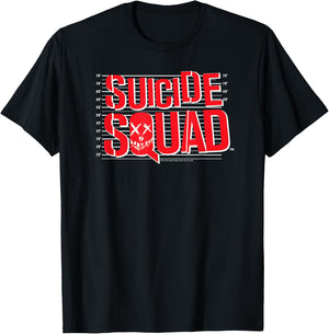 Suicide Squad Lineup Logo T-Shirt - T-Shirt | Black