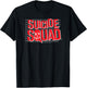 Suicide Squad Lineup Logo T-Shirt - T-Shirt | Black