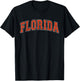 Florida FL Vintage Throwback Design 80s 90s Retro T-Shirt - T-Shirt | Black