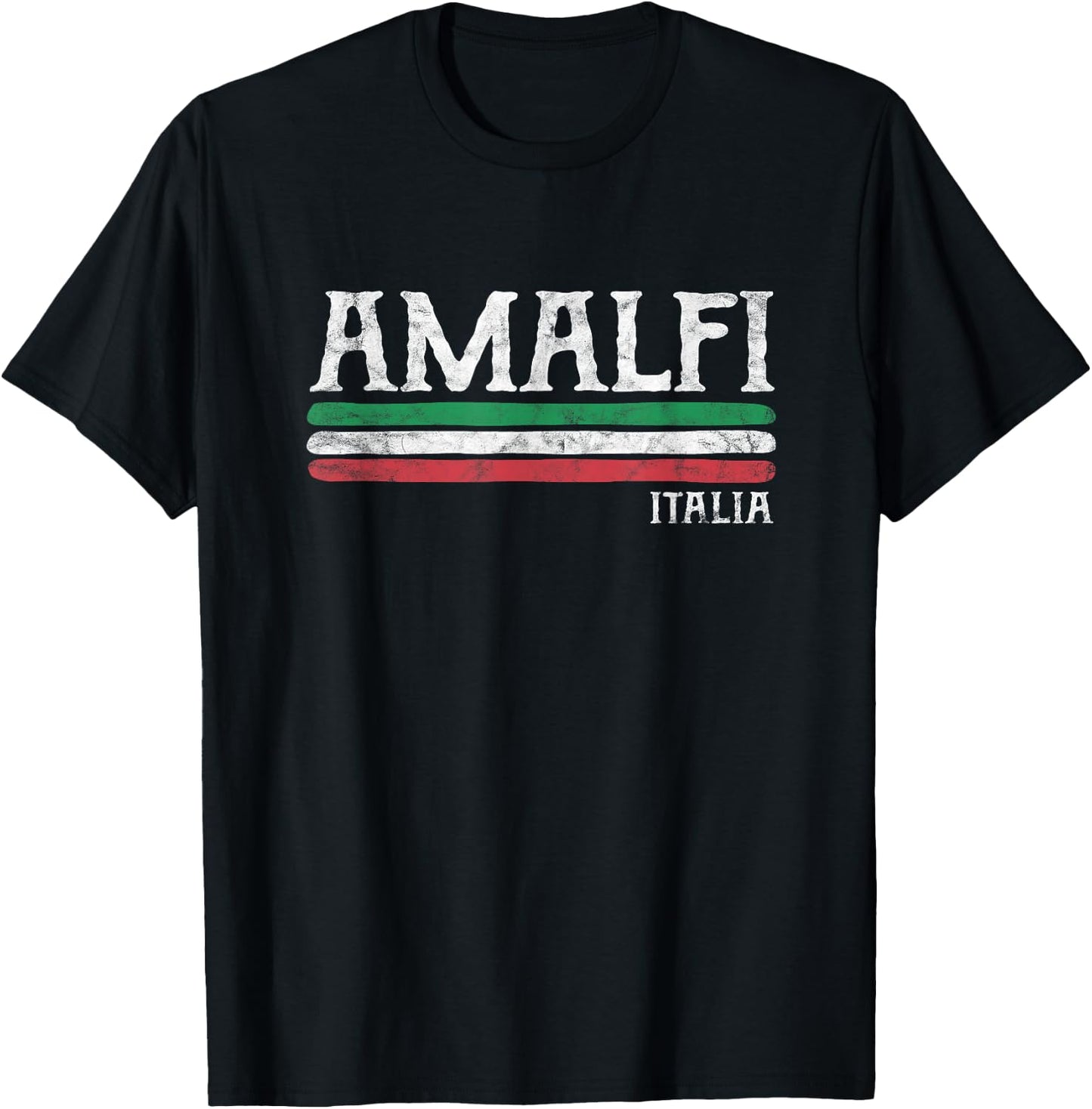 Amalfi Coast Italia Gift Italian Souvenir Italy Merchandise T-Shirt - T-Shirt | Black