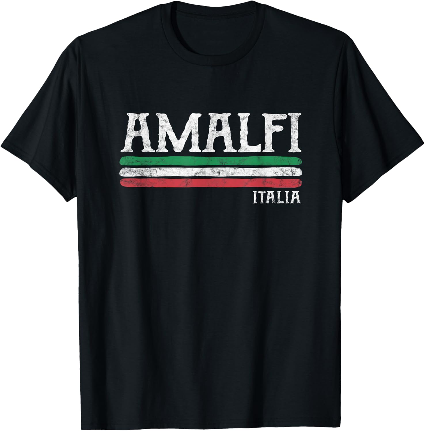 Amalfi Coast Italia Gift Italian Souvenir Italy Merchandise T-Shirt - T-Shirt | Black