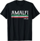 Amalfi Coast Italia Gift Italian Souvenir Italy Merchandise T-Shirt - T-Shirt | Black