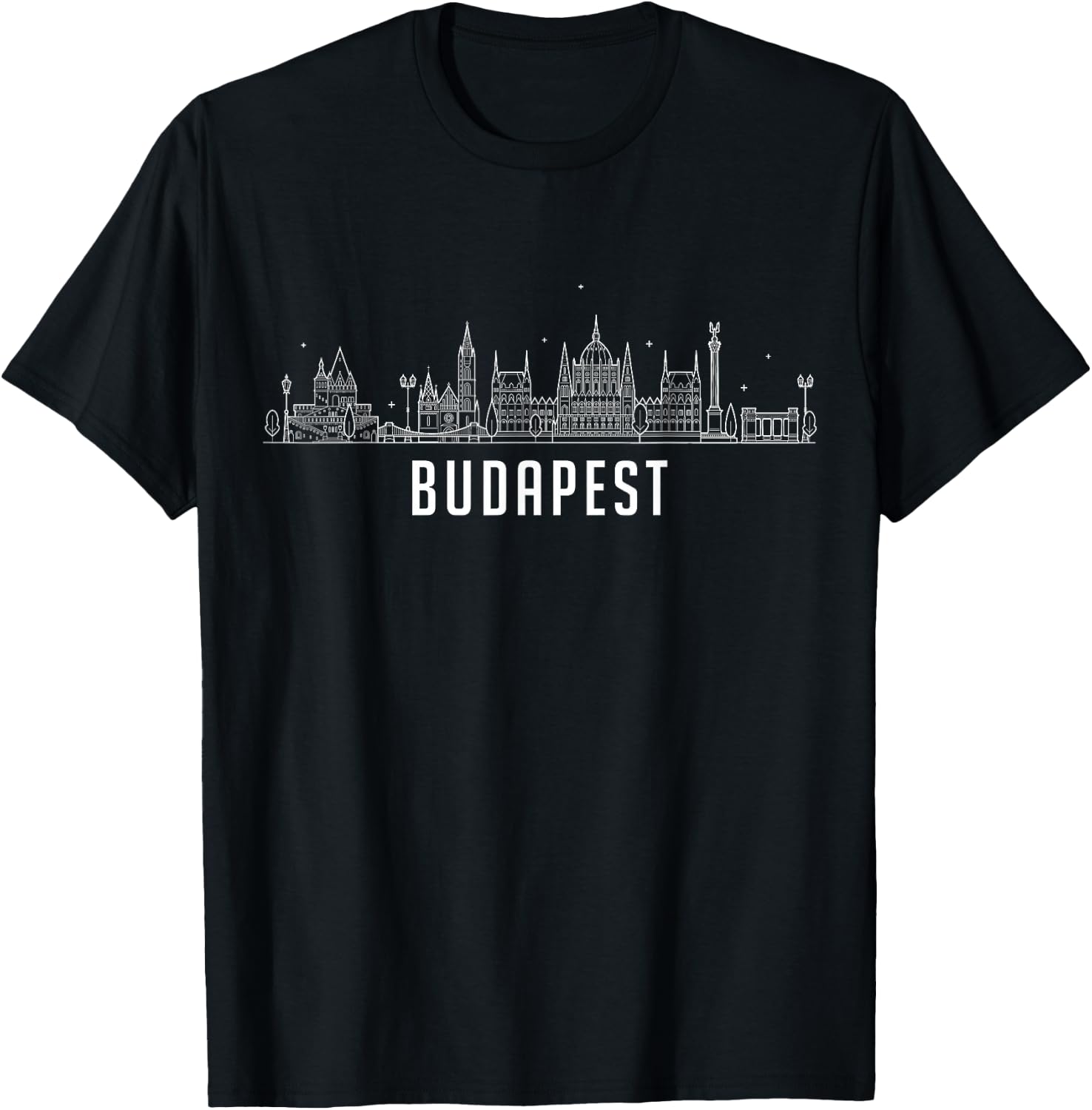 Budapest Cityscape Tourist T-Shirt - T-Shirt | Black