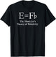 Funny Musician, E equals F Flat, Theory Of Relativity Joke T-Shirt - T-Shirt | Black