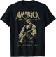 Abraham Lincoln Playing Guitar 4th July 250th Anniversary T-Shirt - T-Shirt | Black