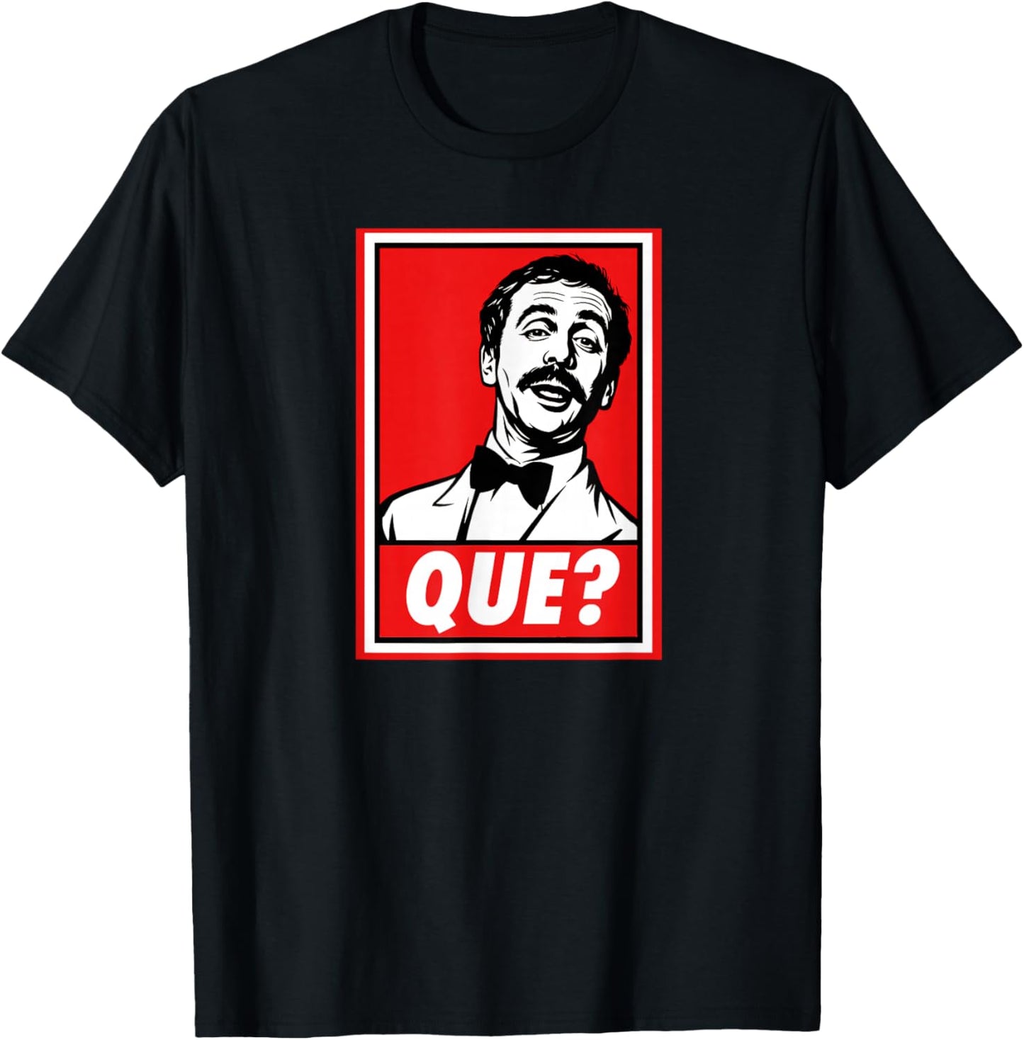 Que Manuel Classic British Comedy Fawlty Towers Quote Design T-Shirt - T-Shirt | Black