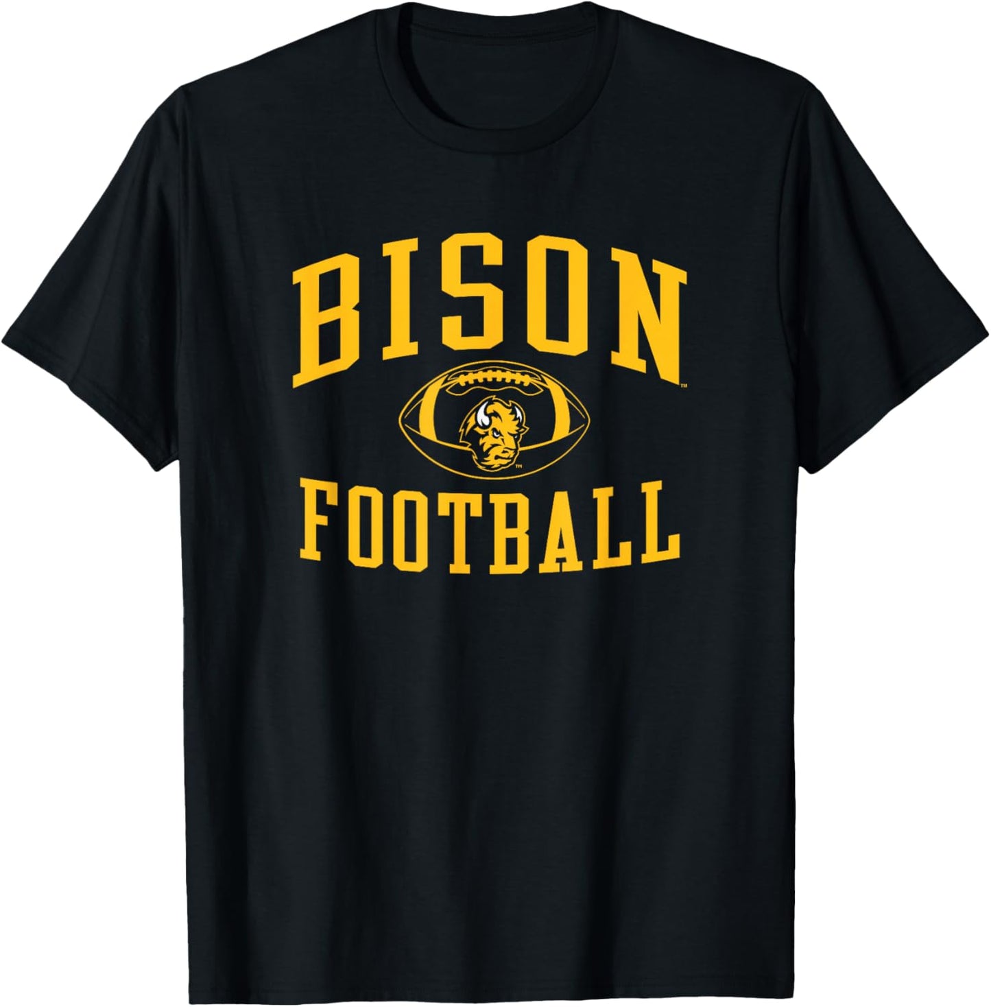 North Dakota State Bison Football Sack Green T-Shirt - T-Shirt | Black