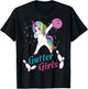 Gutter Girls Unicorn Bowling Team League Night or Tournament T-Shirt - T-Shirt | Black