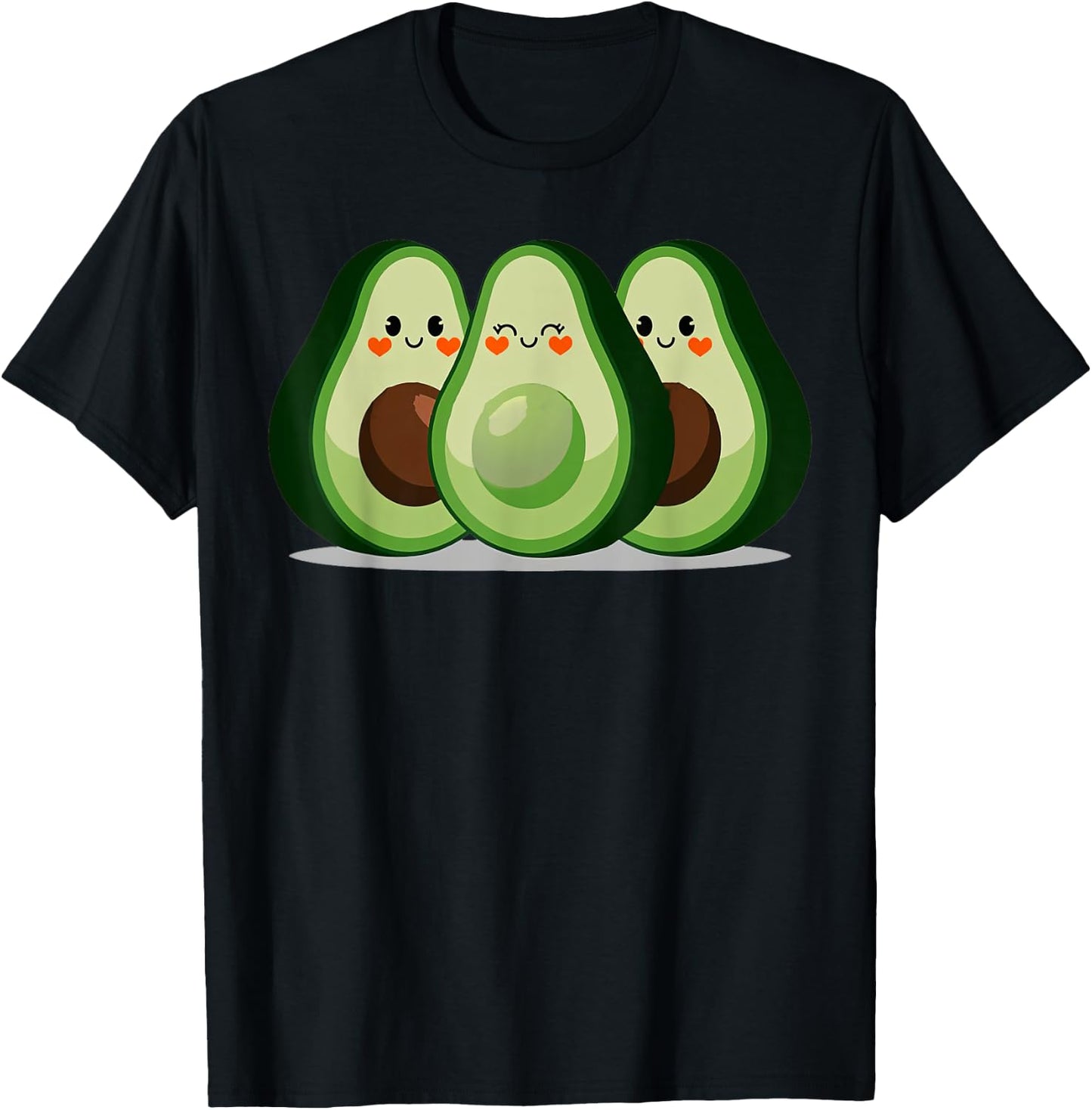 Avocado Threesome T-Shirt - T-Shirt | Black