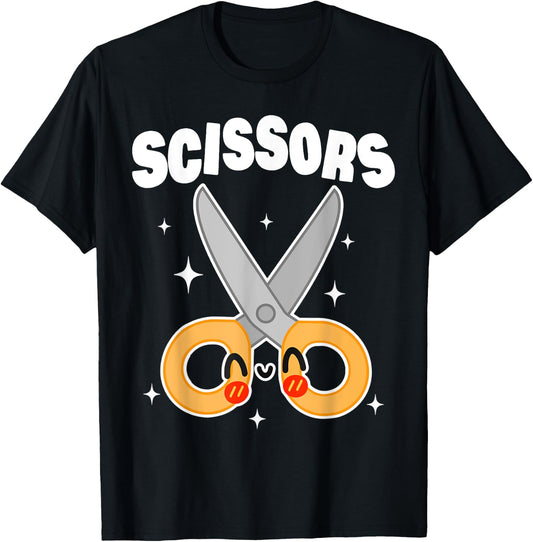 Scissors Paper Rock Halloween Costumes Group Family T-Shirt - T-Shirt | Black