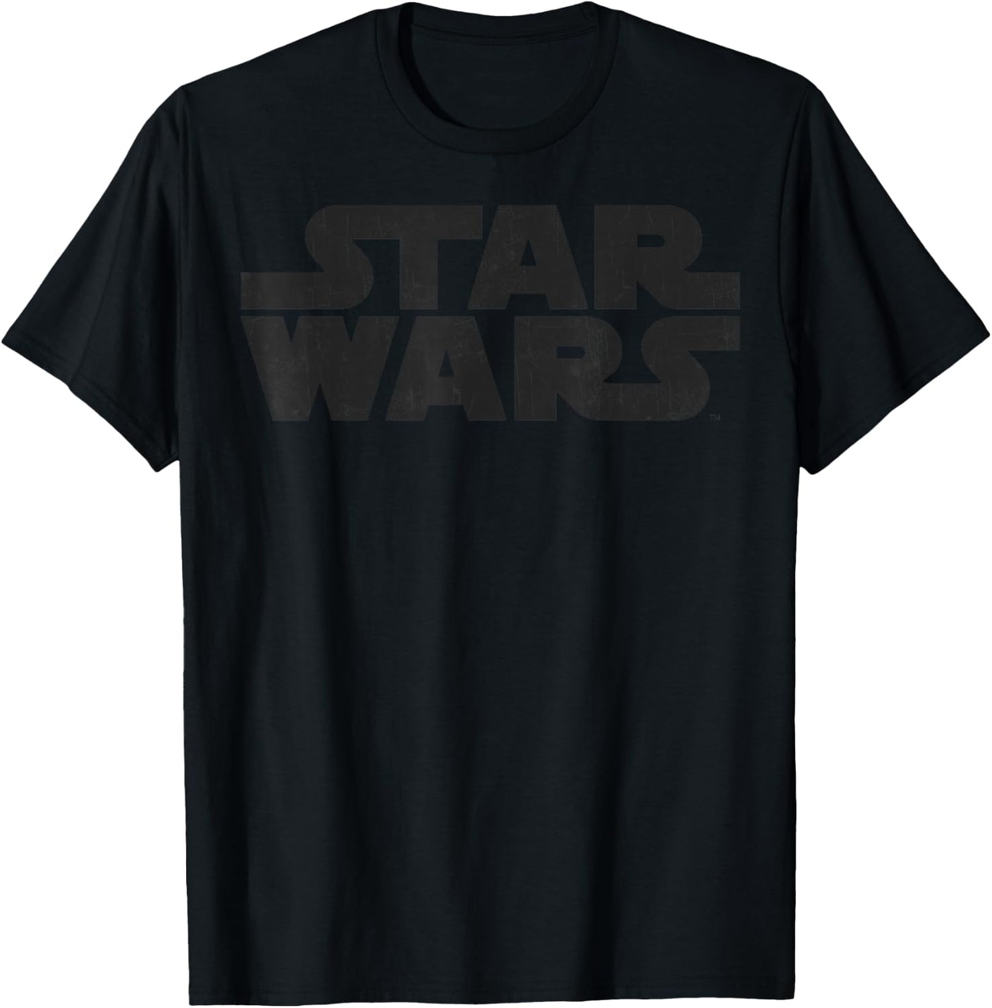 Star Wars Vintage Distressed Movie Logo T-Shirt - T-Shirt | Black