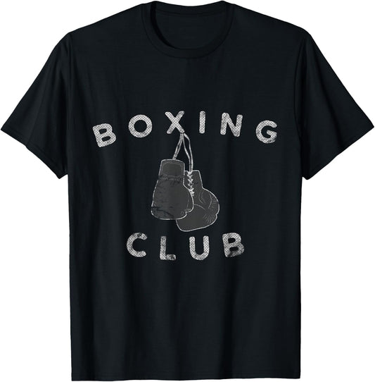 Boxing Club weathered Boxing Gloves T-Shirt - T-Shirt | Black