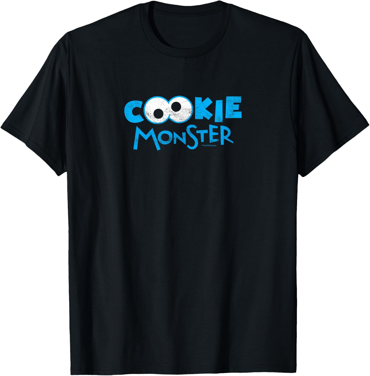 Sesame Street Cookie Monster Eyes Halloween Costume T-Shirt - T-Shirt | Black