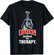 Boxing Its Cheaper Than Therapy Funny Saying T-Shirt - T-Shirt | Black
