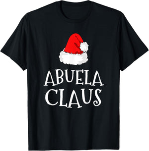 Abuela Claus Christmas Santa's Pajama Family Matching T-Shirt - T-Shirt | Black