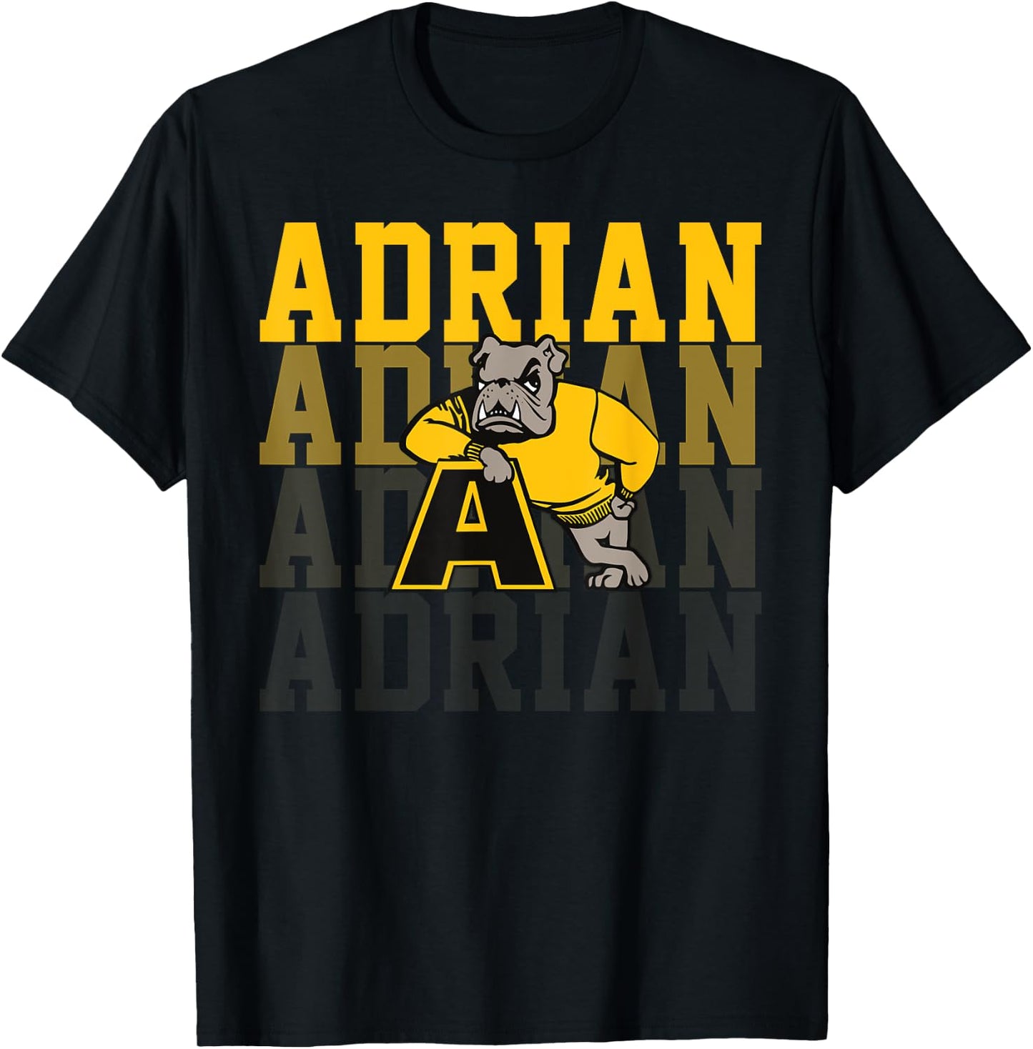 Adrian College Retro Vintage Design Women Boy Girl T-Shirt - T-Shirt | Black