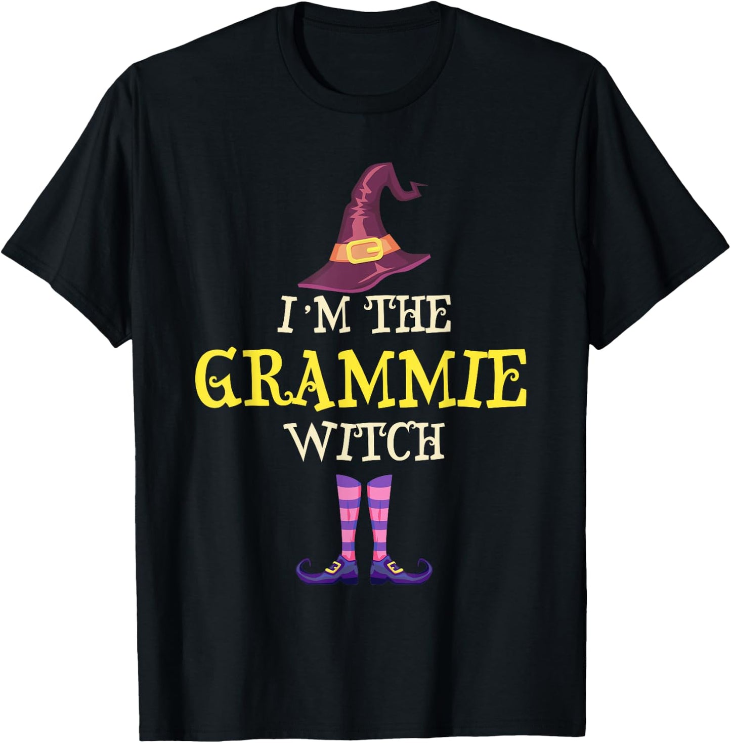 I'm The Grammie Witch Costume Halloween Funny Witchy T-Shirt - T-Shirt | Black