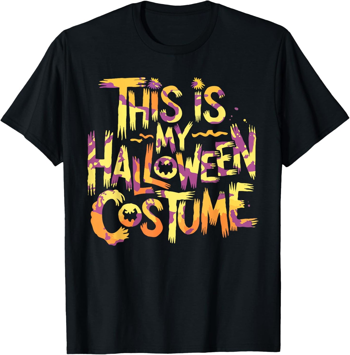 This Is My Halloween Costume Shirt Funny Last Minute Costume T-Shirt - T-Shirt | Black