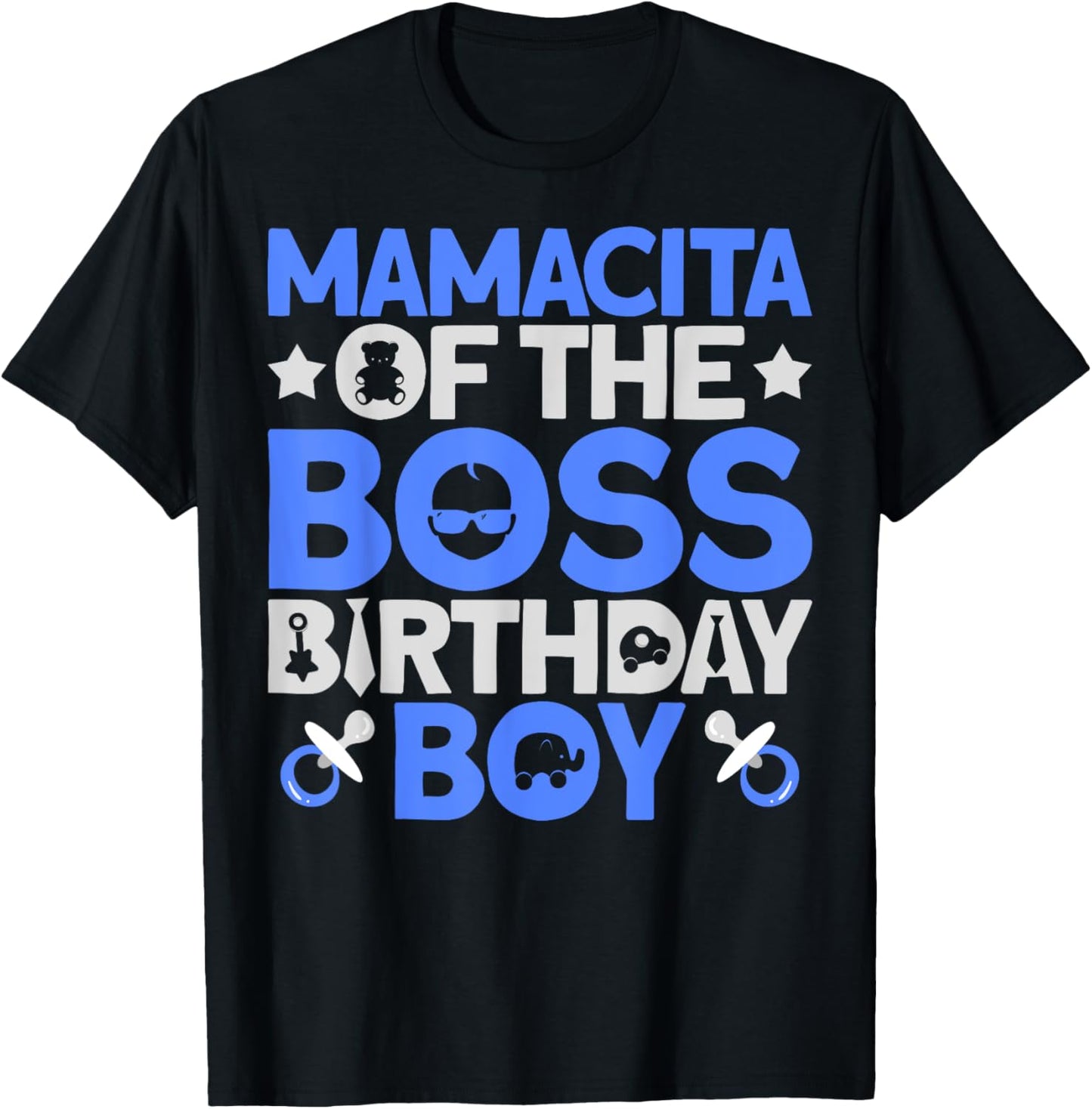 Mamacita Of The Boss Birthday Party Outfit Like A Boss T-Shirt - T-Shirt | Black