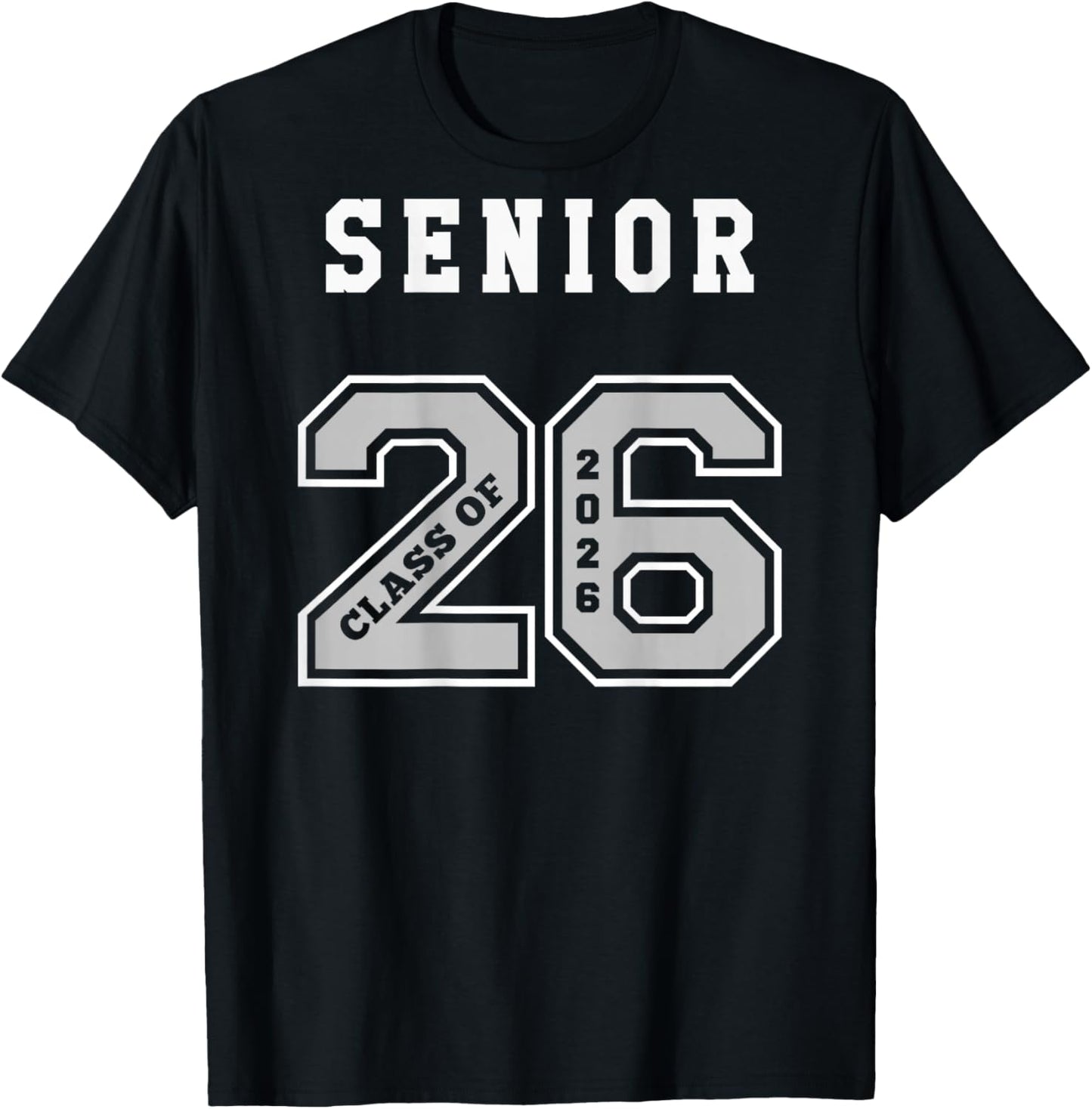 2026 Senior (on Back) Jersey - 2026 Seniors Class of 26 N3 T-Shirt - T-Shirt | Black