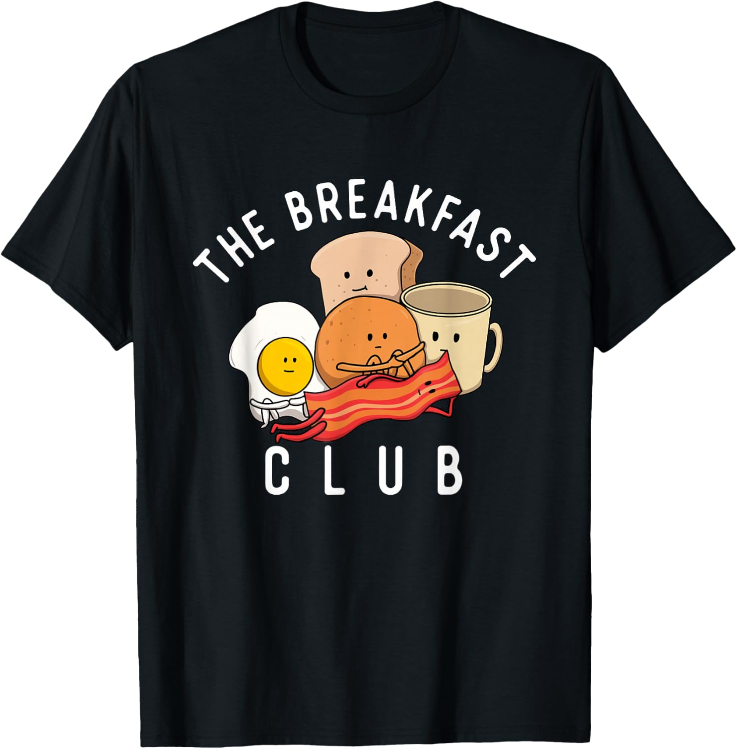 The Breakfast Club - Bacon Lover BBQ Pork Grilling T-Shirt - T-Shirt | Black
