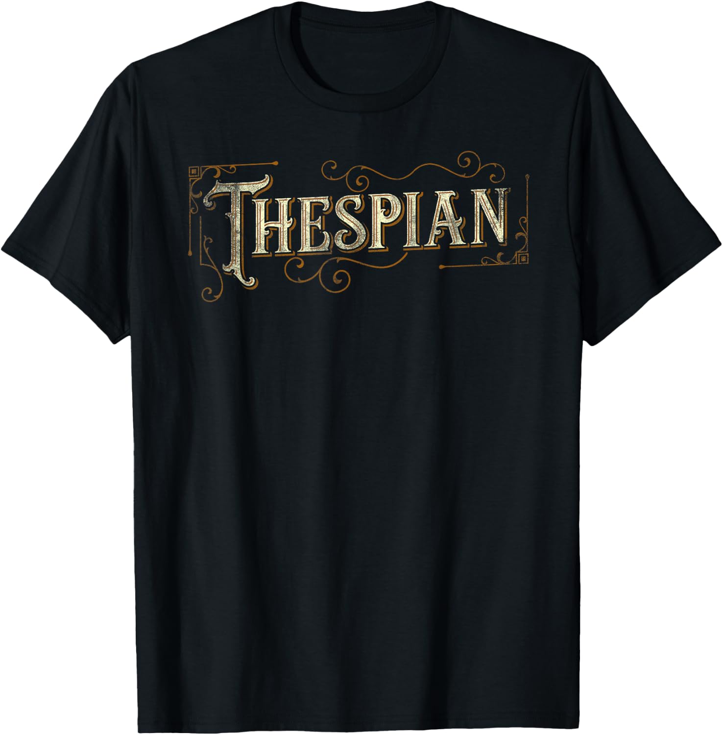 Gift Actor Vintage Thespian T-Shirt - T-Shirt | Black
