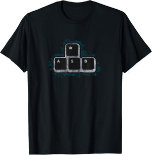 WASD Shirt - PC Gamer - PC Master Race Shirt T-Shirt - T-Shirt | Black