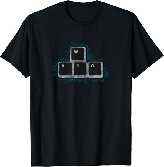 WASD Shirt - PC Gamer - PC Master Race Shirt T-Shirt - T-Shirt | Black