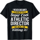 Athletic Director Funny Gift -Adults, Black, Small T-Shirt - T-Shirt | Black
