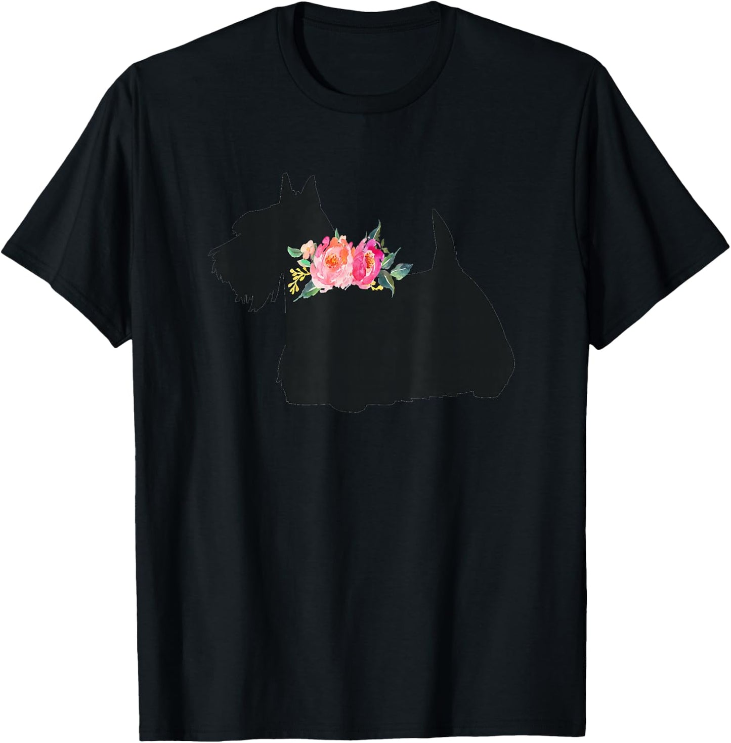 Scottish Terrier Scottie Dog T-Shirt - T-Shirt | Black