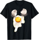 Graphic No Words Cracked Fried Egg T-Shirt - T-Shirt | Black